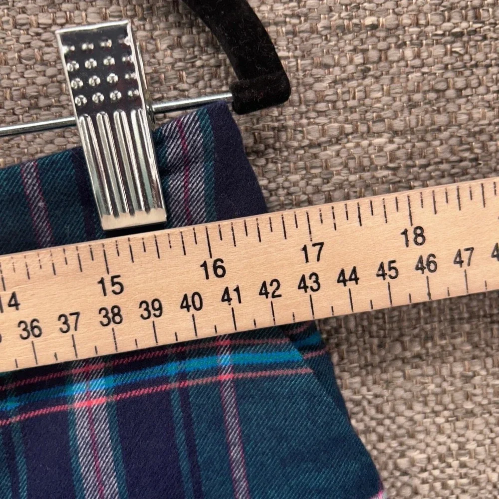 Crown Any Ivy‎ Wool Plaid Mini Skirt Green 8